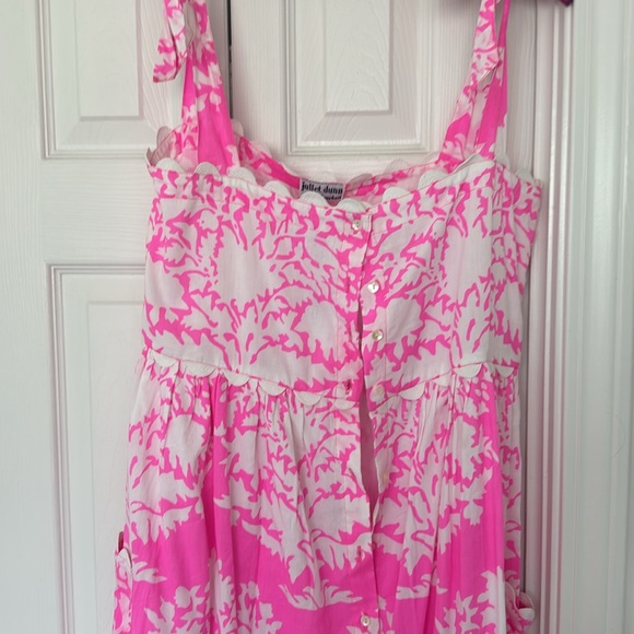 Juliet Dunn Tie Shoulder Dress Sz 1 - Picture 4 of 5